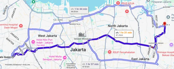 Google Maps motorcycle routing profile